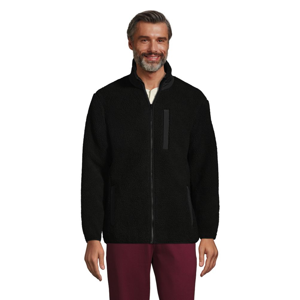 Mens sherpa fleece on sale jacket