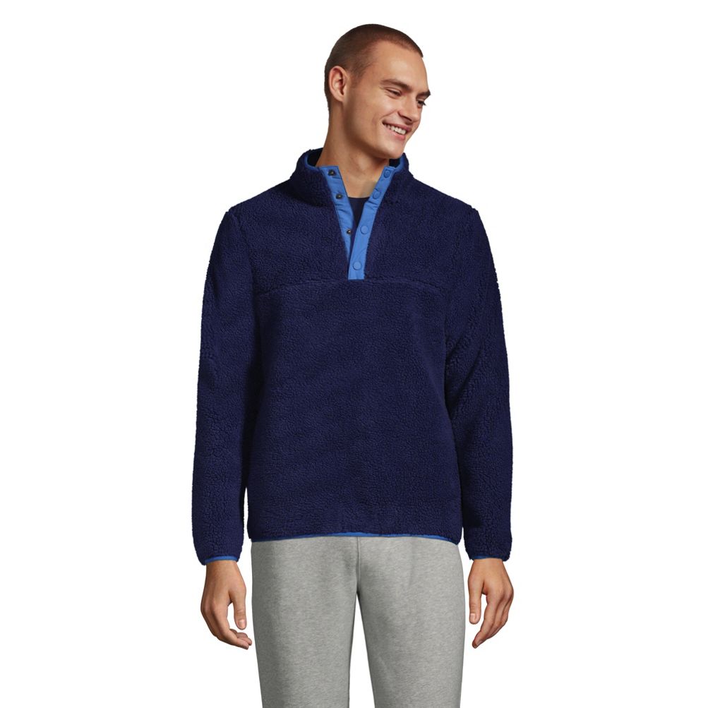 Men's Sherpa Fleece Pullover Lands' End