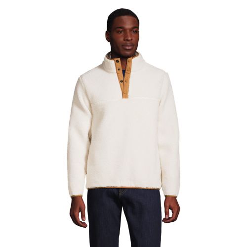 Sherpa pullover with discount pockets