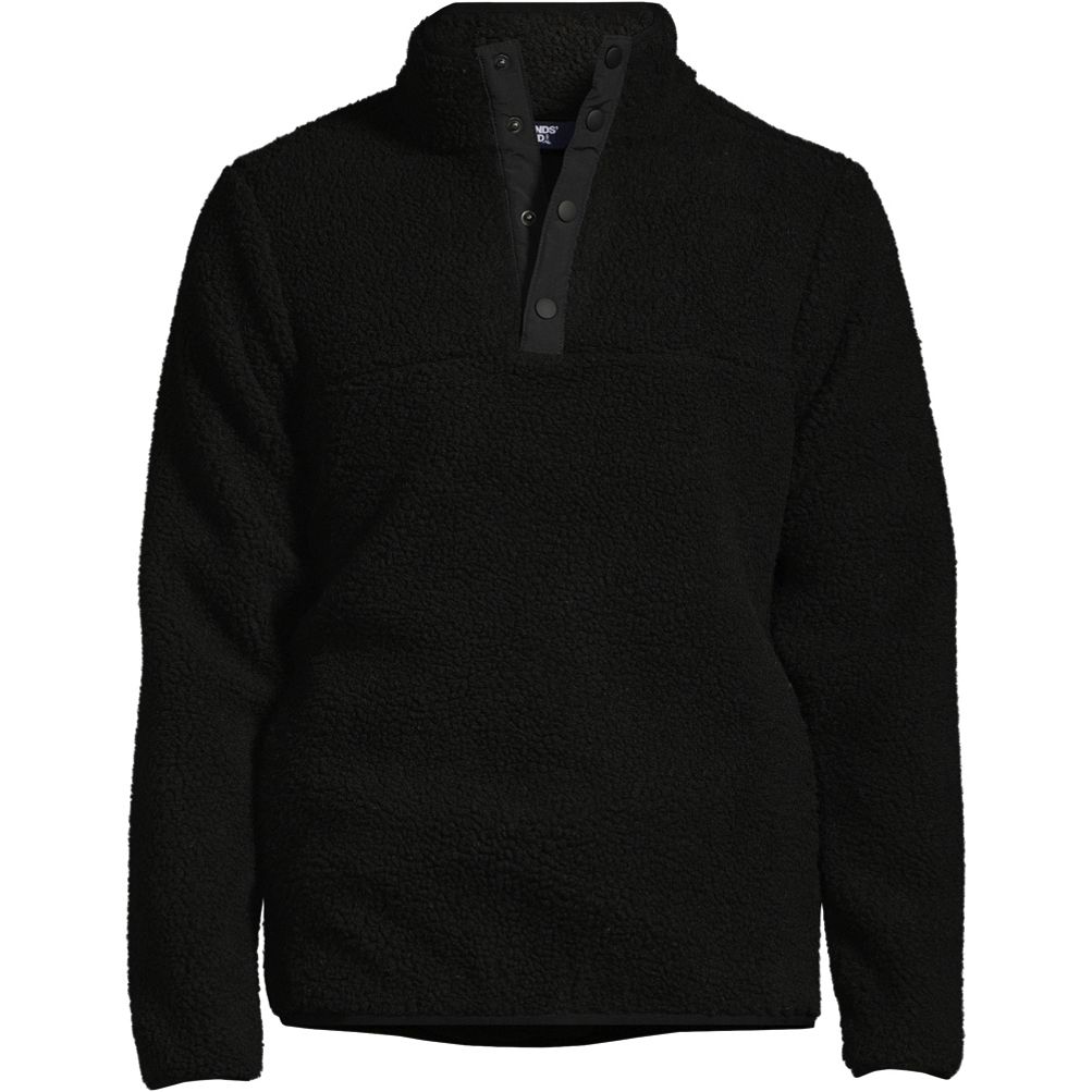 Lands end men's fleece pullover hotsell