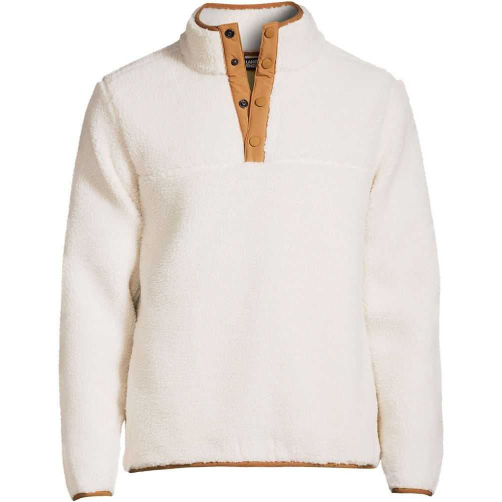 Lands end sherpa pullover sales