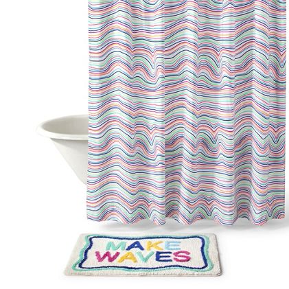 Kids Printed Shower Curtain - primary