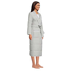 Lands End Womens Quilted Cotton Robe 