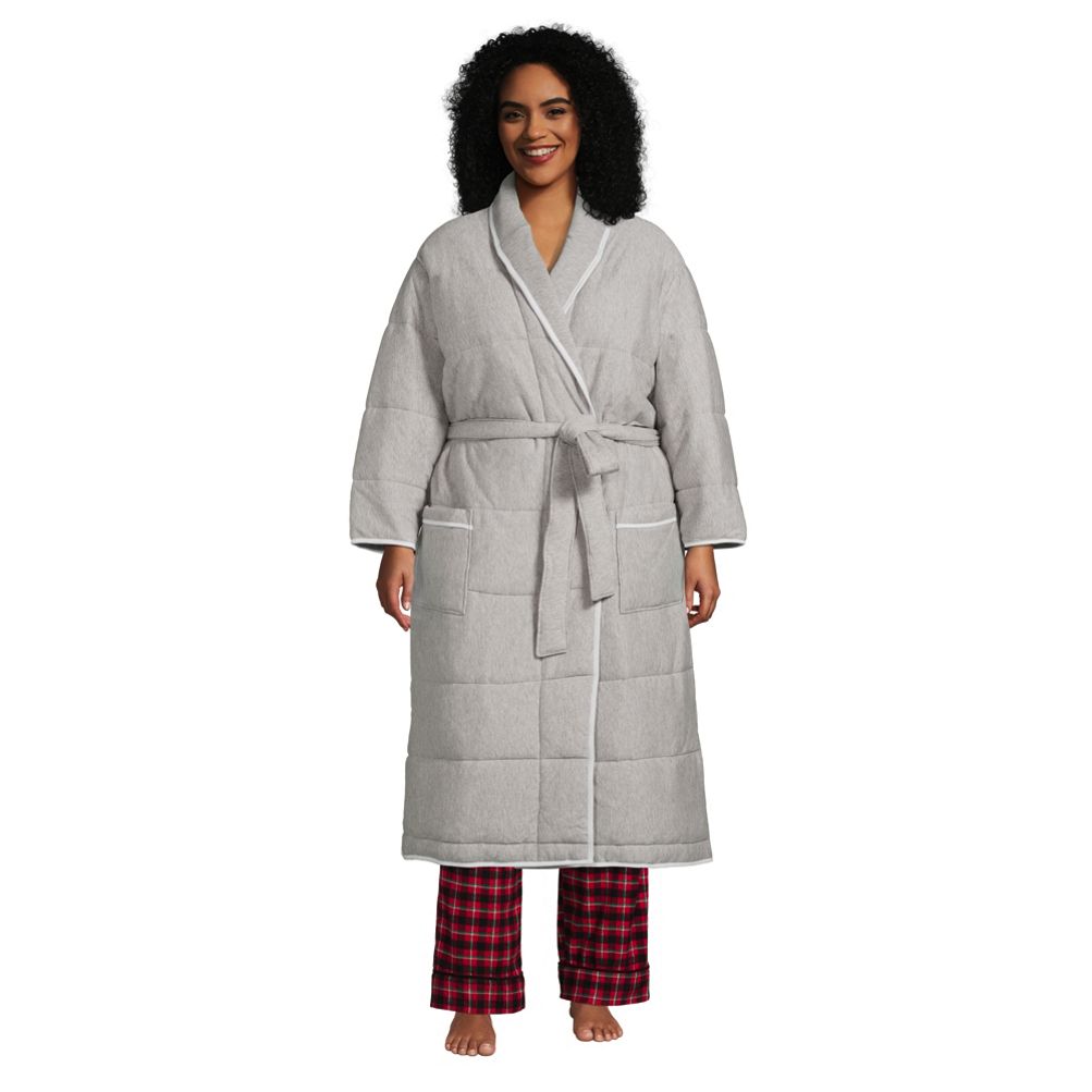 Women's Plus Size Quilted Robe