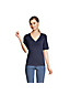 Women's Supima Elbow Sleeve Ruched T-shirt