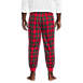 Men's Big and Tall Flannel Jogger Pajama Pants, Back