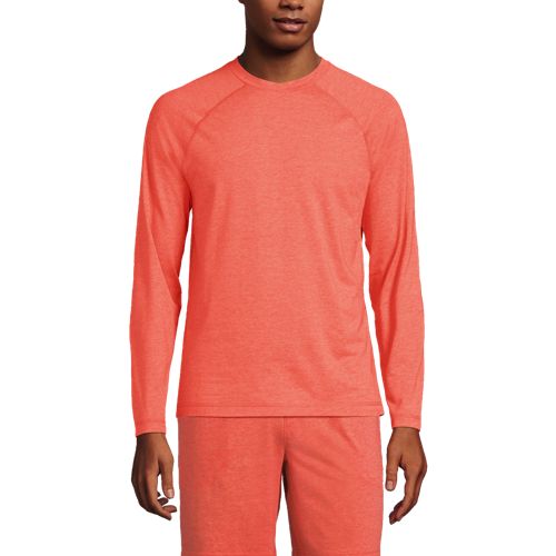 Men's Comfort Knit Crewneck Long-Sleeve Cotton Nightshirt