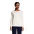 Women's Long Sleeve Waffle Crewneck Top, Front