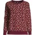 Women's Long Sleeve Waffle Crewneck Top, Front