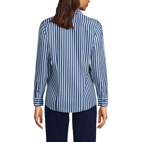 Women's No Iron Button Front Shirt, Back