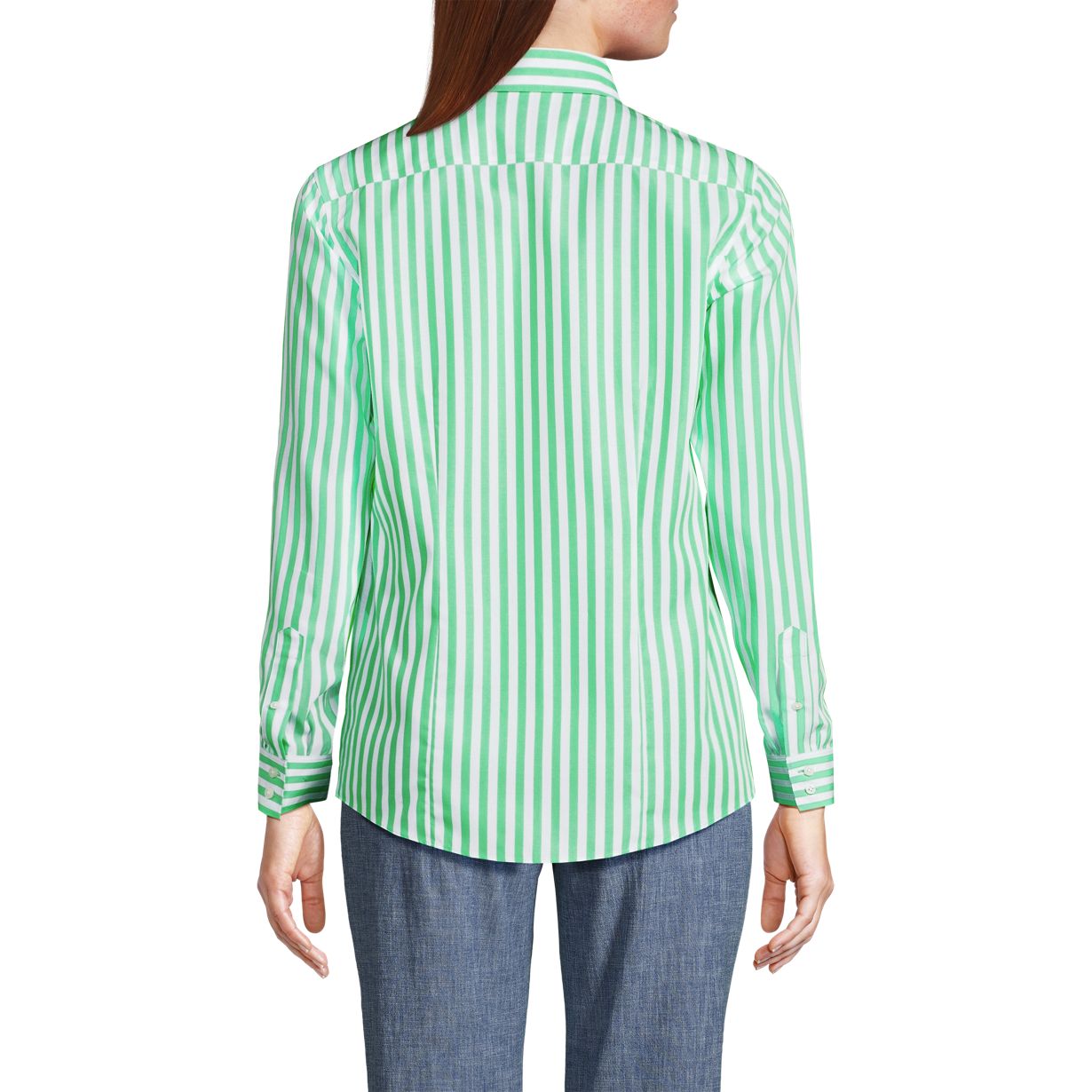 Women's Wrinkle Free No Iron Button Front Shirt