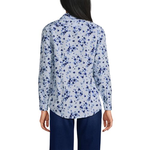 Serene Blue Poetic Floral