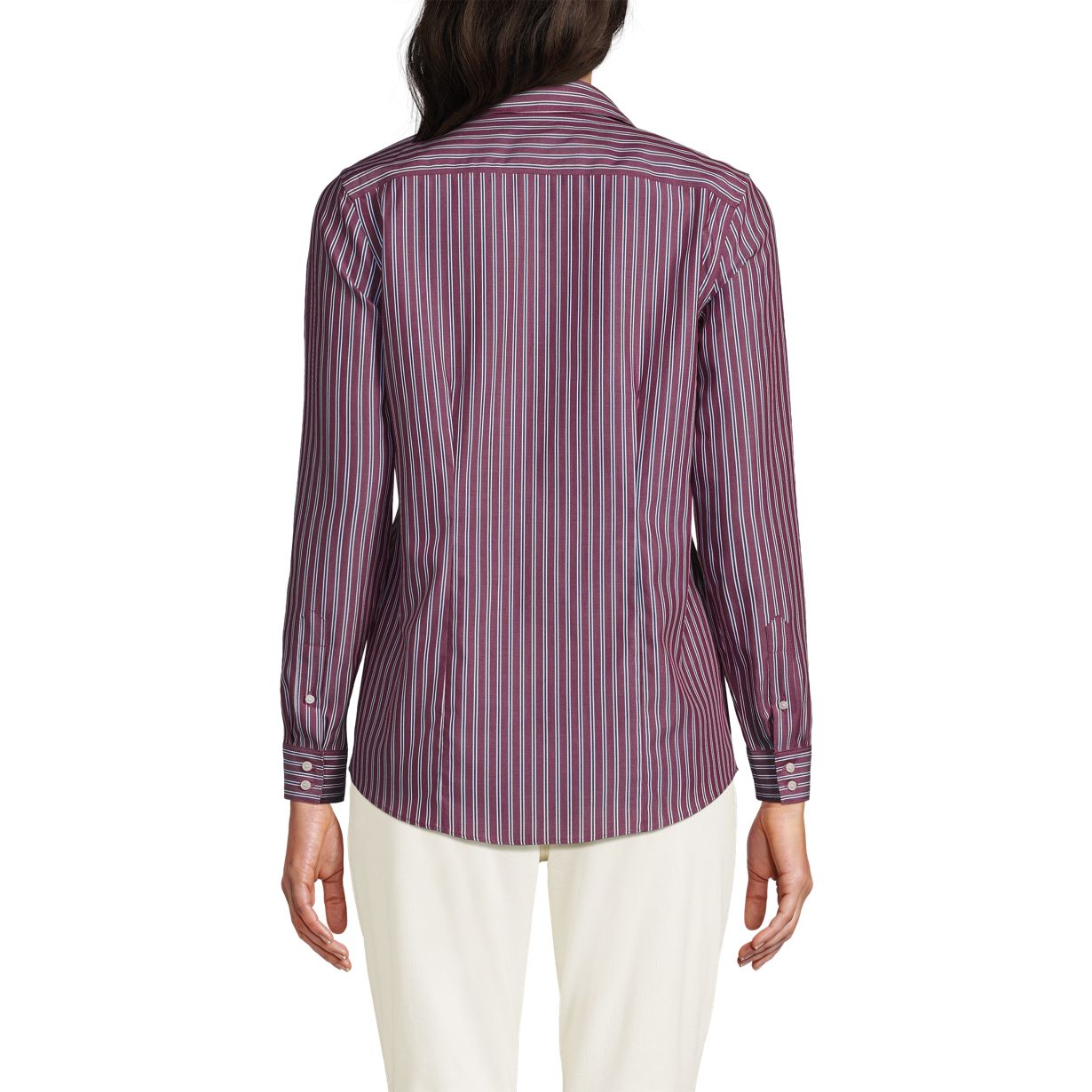 Women's Wrinkle Free No Iron Button Front Shirt
