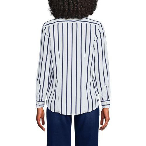White/Navy Classic Stripe