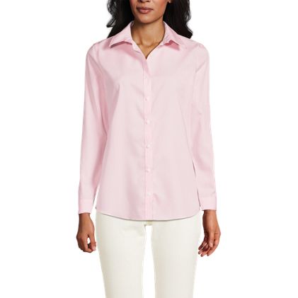 Women's No Iron Button Front Shirt - image 1