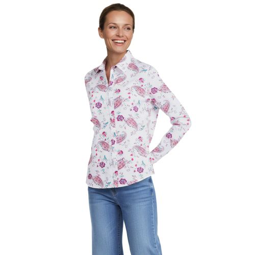 White Paisley Floral