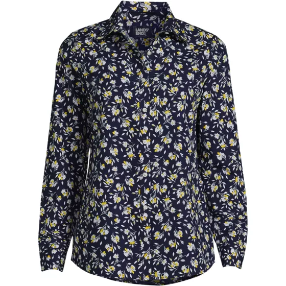 Women's Wrinkle Free No Iron Button Front Shirt - primary