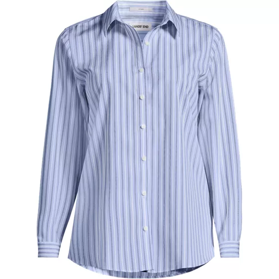 Plus Size No Iron Button Front Shirt - primary