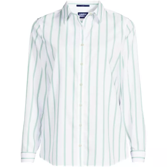 Tall No Iron Button Front Shirt - primary
