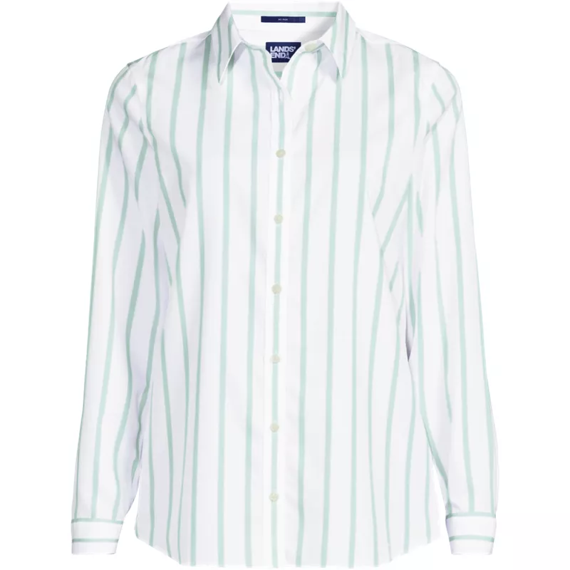 Tall No Iron Button Front Shirt, Front