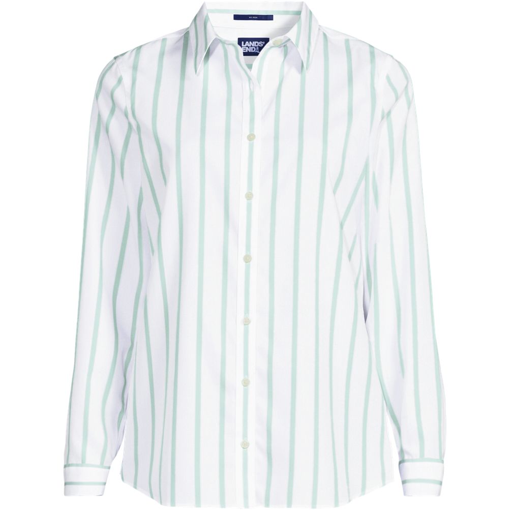 No Iron Button Front Shirt | Lands' End