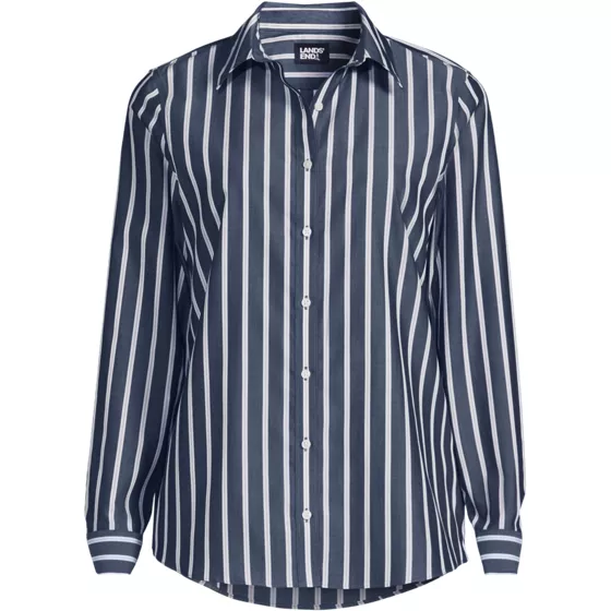 Women's Wrinkle Free No Iron Button Front Shirt - primary