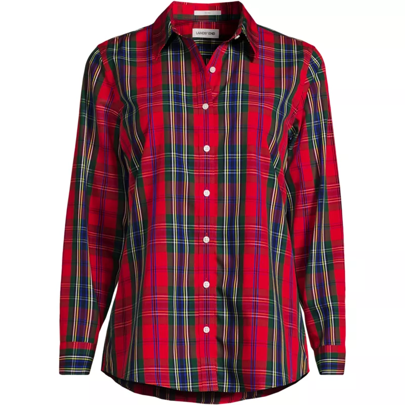 No Iron Button Front Shirt, Front