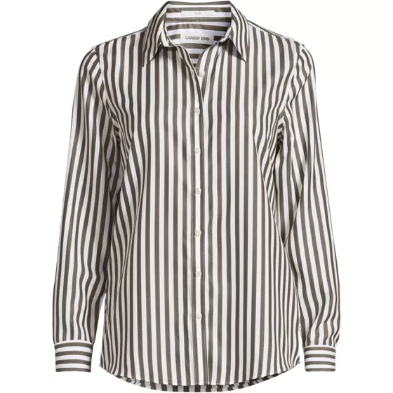 Women's Wrinkle Free No Iron Button Front Shirt - primary