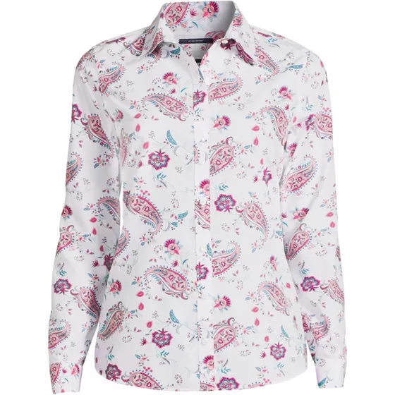 Women's Wrinkle Free No Iron Button Front Shirt - primary