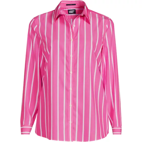 Women's Wrinkle Free No Iron Button Front Shirt - primary