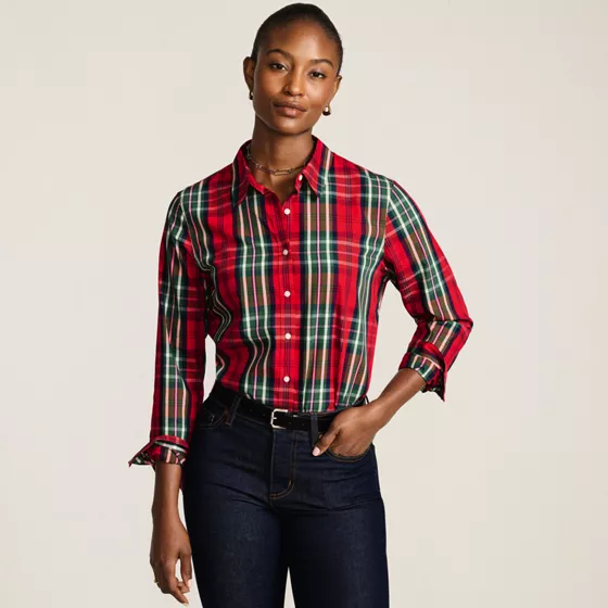 No Iron Button Front Shirt - primary