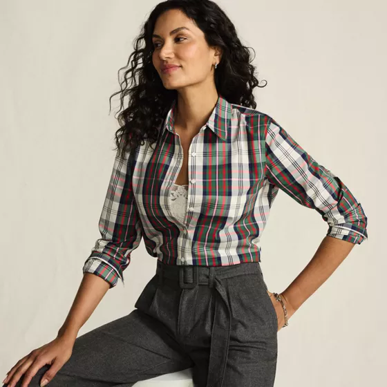 No Iron Button Front Shirt - primary