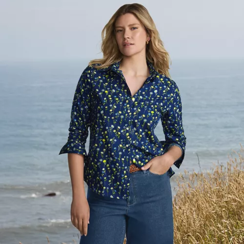 No Iron Button Front Shirt, alternative image