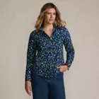 Women's Wrinkle Free No Iron Button Front Shirt