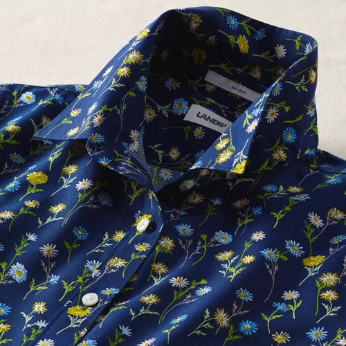 No Iron Button Front Shirt, alternative image