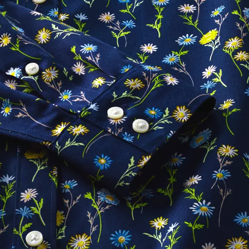 No Iron Button Front Shirt, alternative image