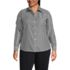 Women's Plus Size No Iron Button Front Shirt, Front