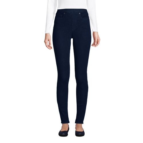 Women's L.L.Bean Performance Stretch Jeans, Low-Rise Slim-Leg Fleece-Lined  Colors