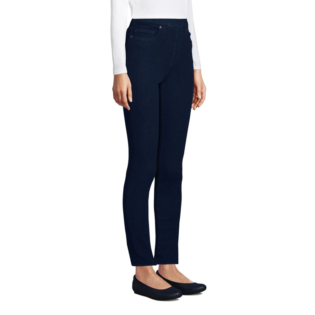 Women's Tall Lands' End Stretch High-Rise Skinny Crop Jeggings