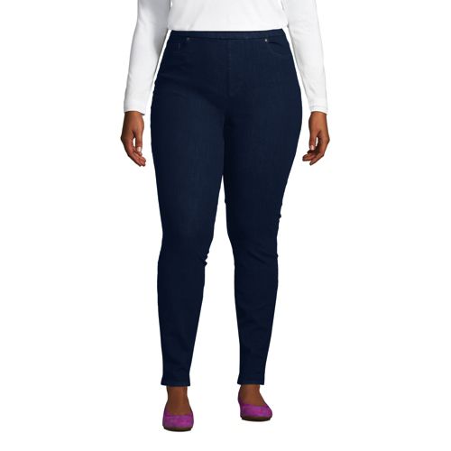 Plus Size Jeans with Elastic Waistband