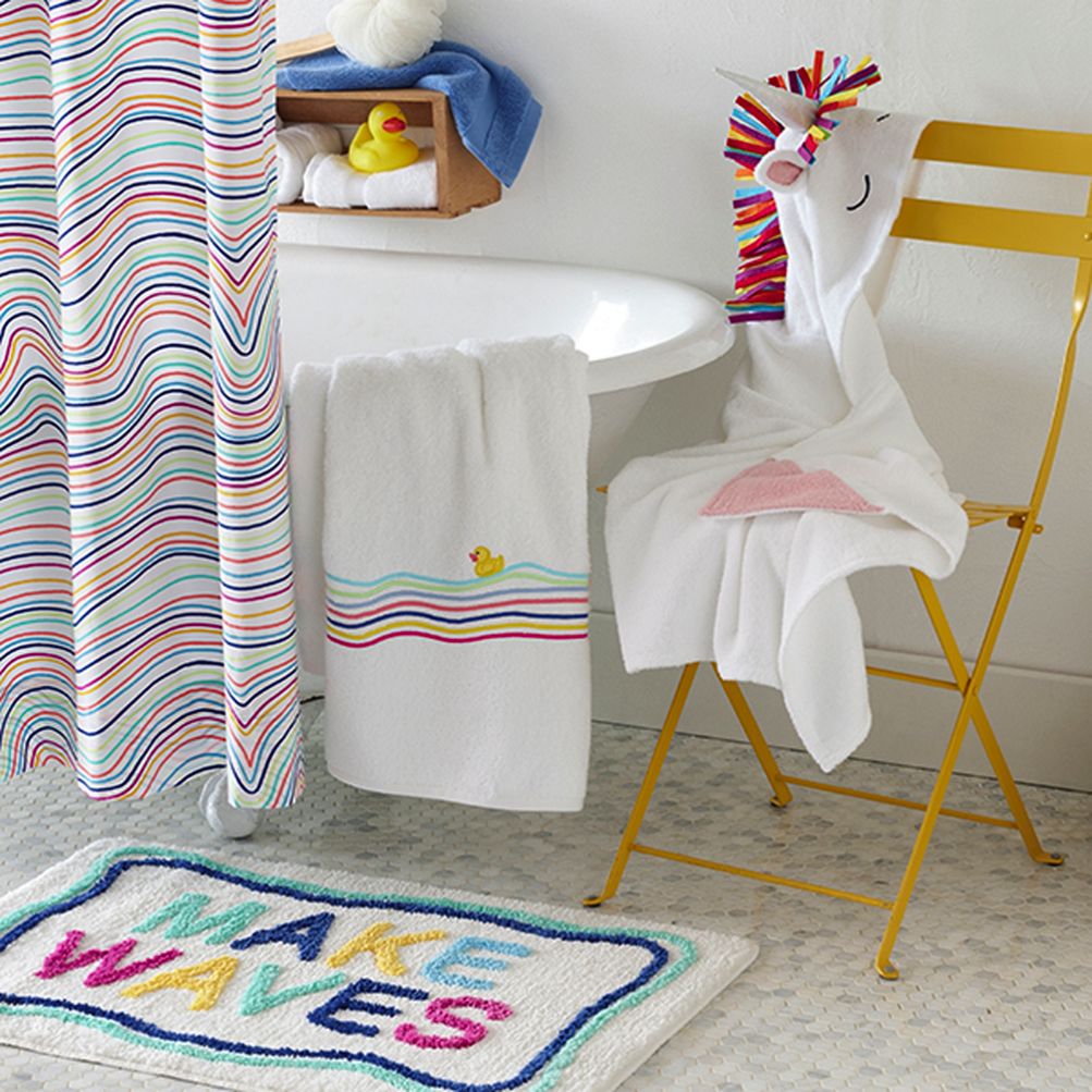 Kids Cotton Appliqué Bath Towel