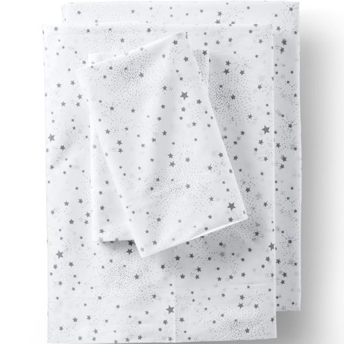 300 Thread Count Cotton Percale Yarn-Dyed Bed Sheet Set