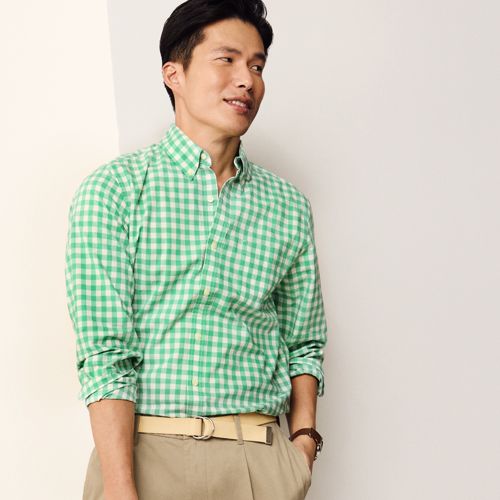 Men's Long Sleeve Chambray Shirt | Lands' End