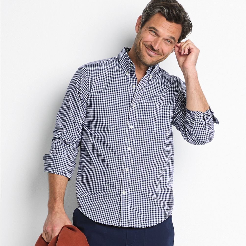 Men's Traditional Fit Essential Lightweight Poplin Shirt