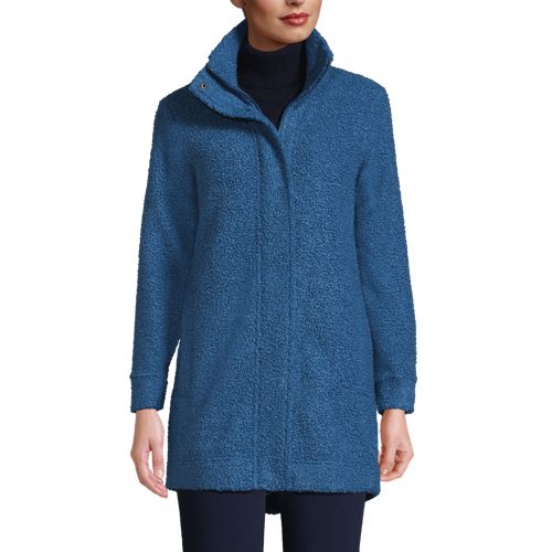 Lands end sale sweater fleece coat