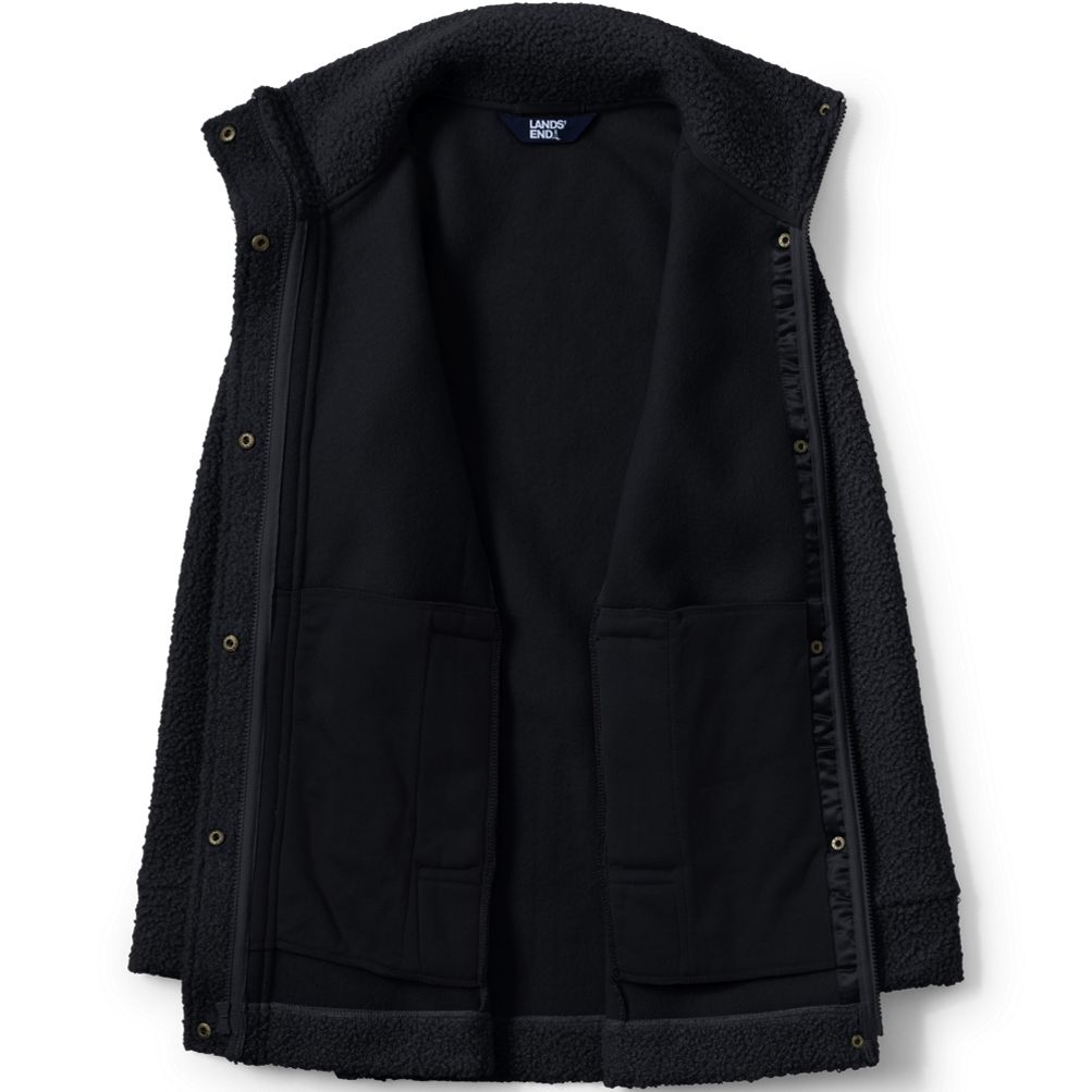 Women's Boucle Fleece Coat | Lands' End