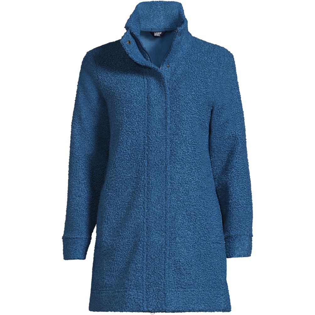 Women's Boucle Fleece Coat | Lands' End