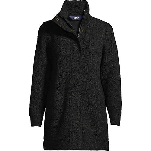 Women's Boucle Fleece Coat - Secondary