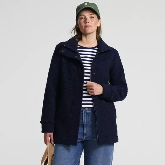 Boucle Fleece Coat - primary