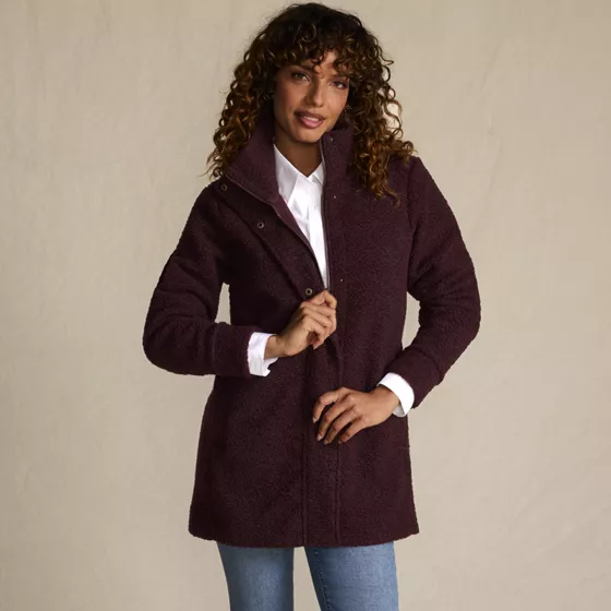 Boucle Fleece Coat - primary